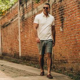The Apres Short in Olive Pin Dot - featured image