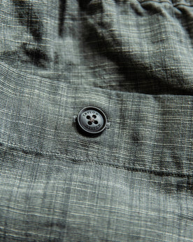 material shot of button, Shorts by Taylor Stitch