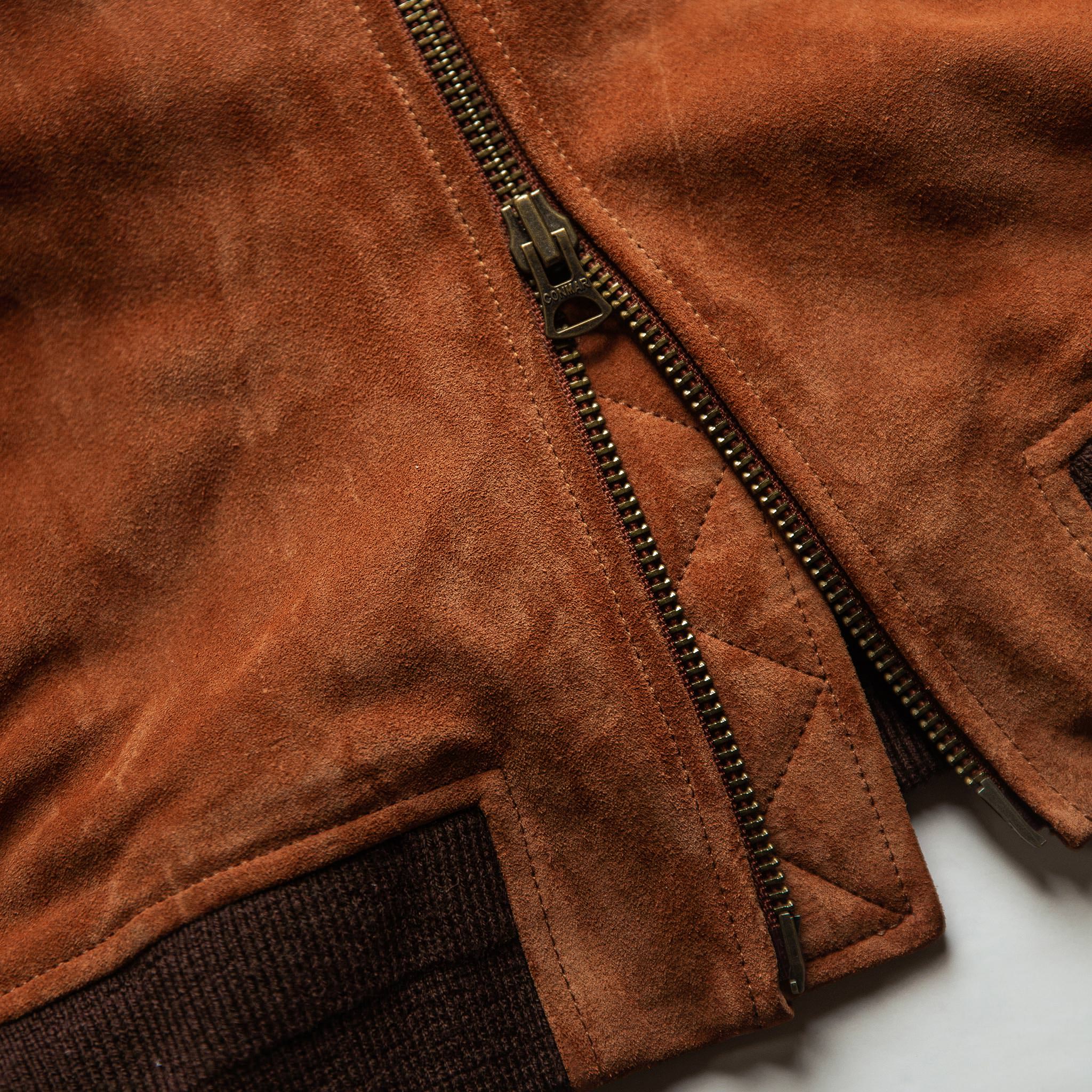 material shot of zipper, Outerwear by Taylor Stitch