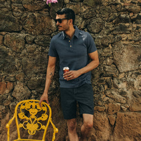 The Camp Short in Navy Herringbone - featured image