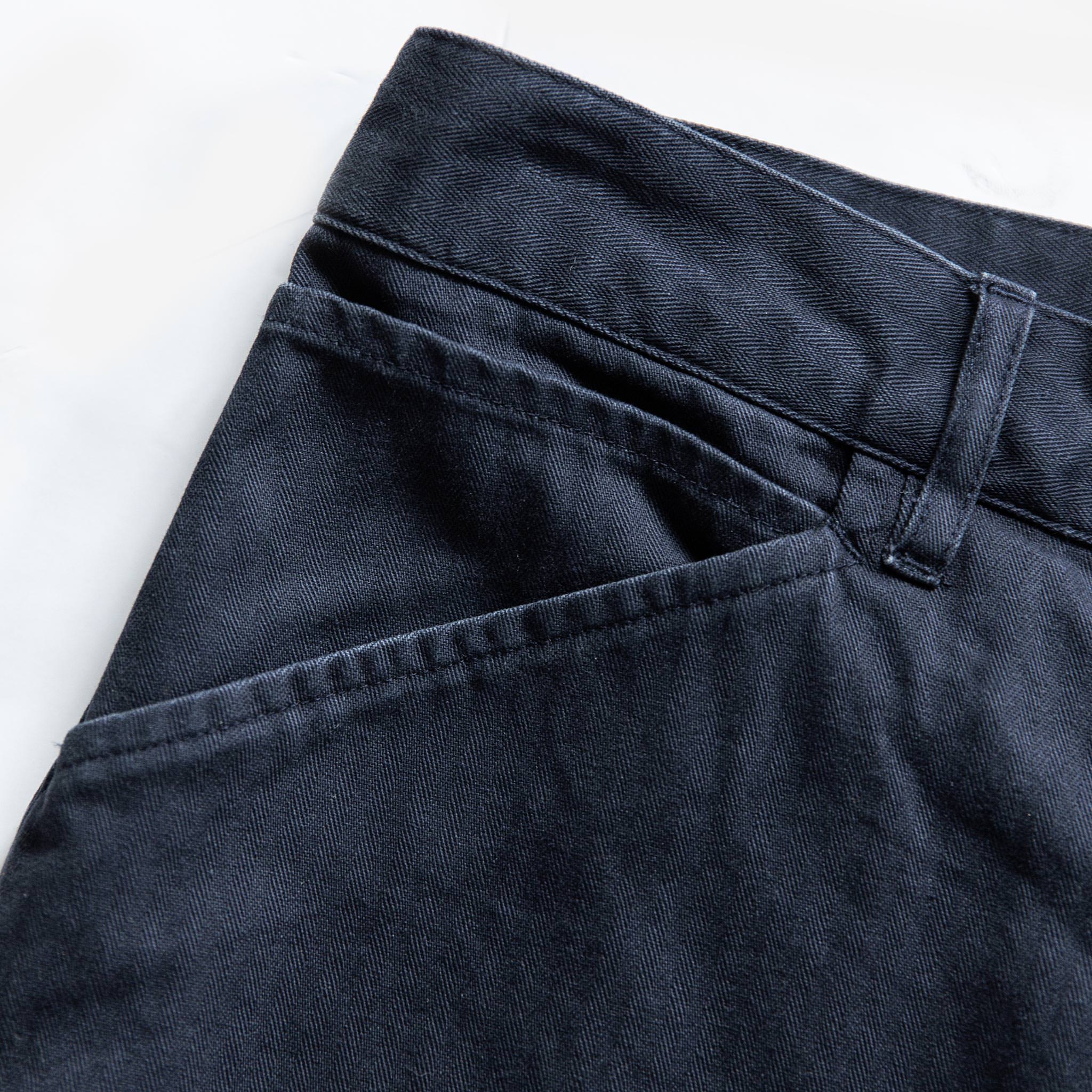 material shot of pocket detail, Bottoms by Taylor Stitch