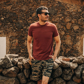 The Cotton Hemp Tee in Rust - featured image