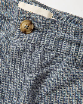 material shot of waist, Bottoms by Taylor Stitch