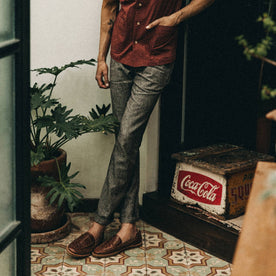 The Easy Pant in Espresso Linen - featured image