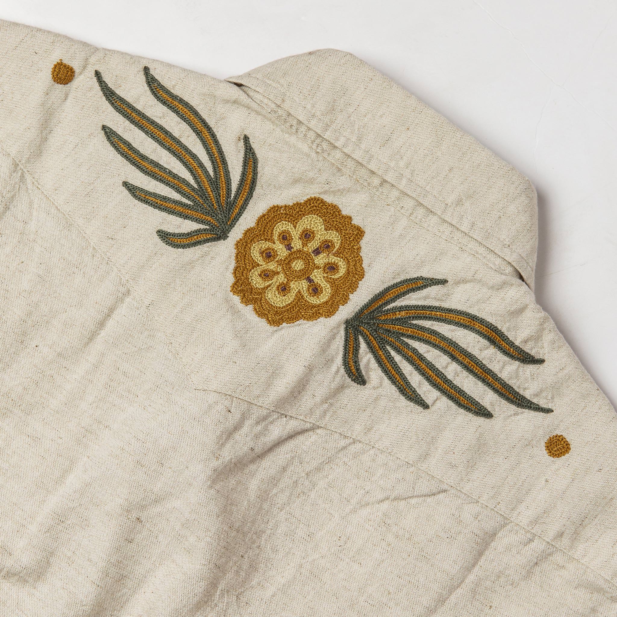 material shot of back embroidery , Wovens by Taylor Stitch