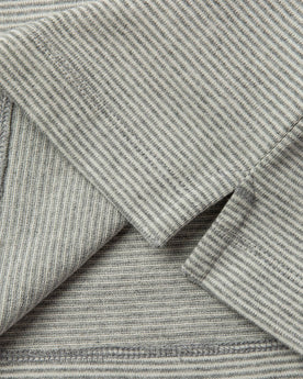 material shot of bottom stitching, Knits by Taylor Stitch