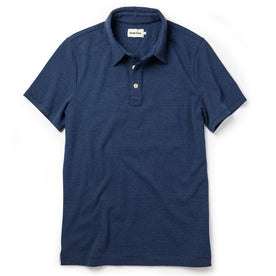 The Heavy Bag Polo in Navy Stripe - featured image