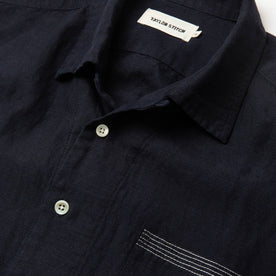 The Short Sleeve Hawthorne in Navy and Natural: Alternate Image 4