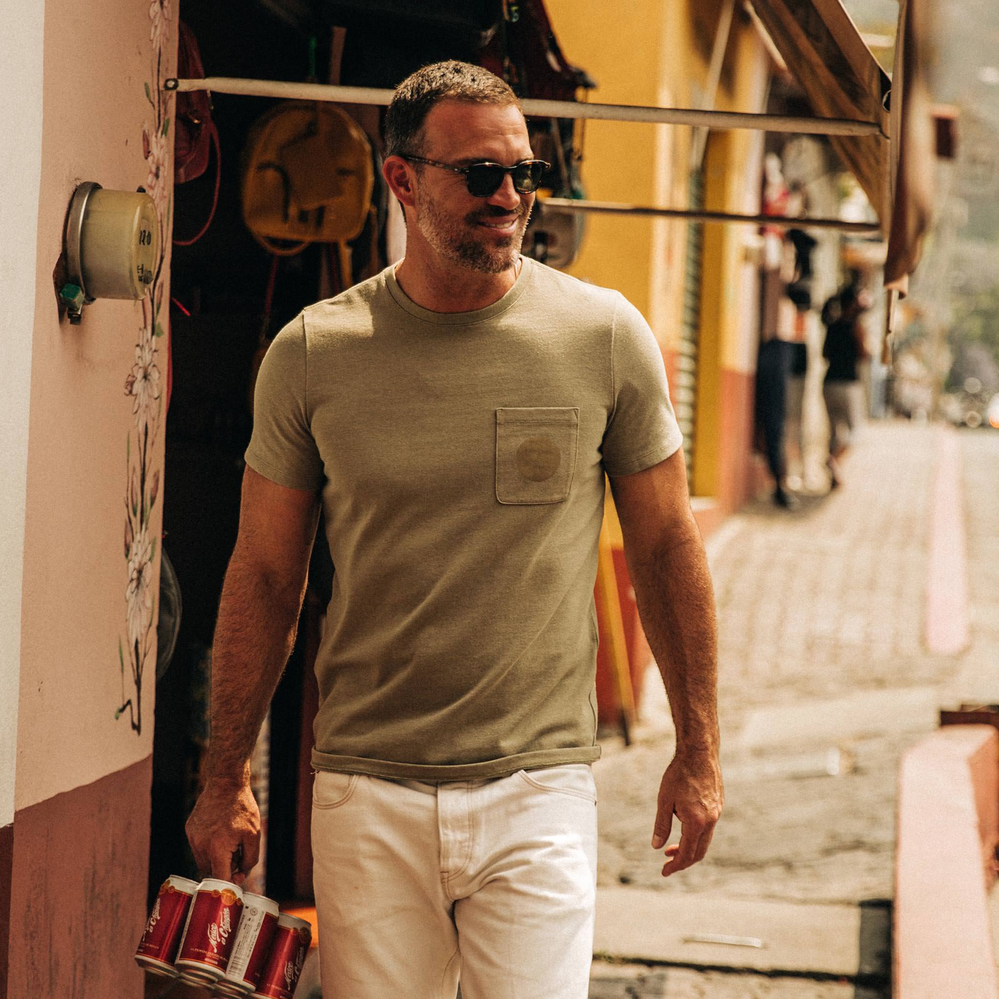 The Heavy Bag Tee in Cactus Moon: Alternate Image 1, Knits by Taylor Stitch