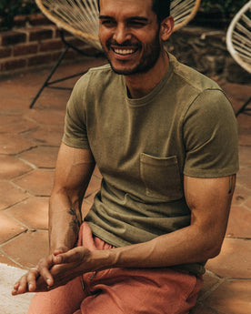 The Heavy Bag Tee in Olive: Alternate Image 1, Knits by Taylor Stitch