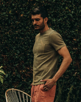 The Heavy Bag Tee in Olive: Alternate Image 3, Knits by Taylor Stitch