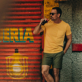 The Heavy Bag Tee in Straw: Alternate Image 1