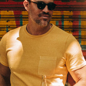 The Heavy Bag Tee in Straw: Alternate Image 2