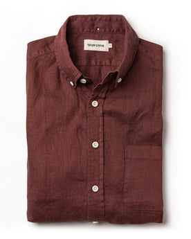 The Jack in Rust Linen: Featured Image, Wovens by Taylor Stitch