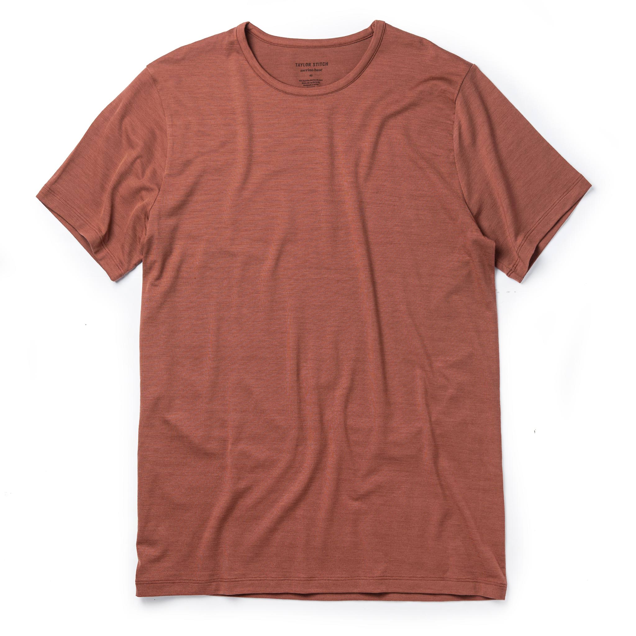 The Merino Tee in Brick Red: Featured Image, Knits by Taylor Stitch