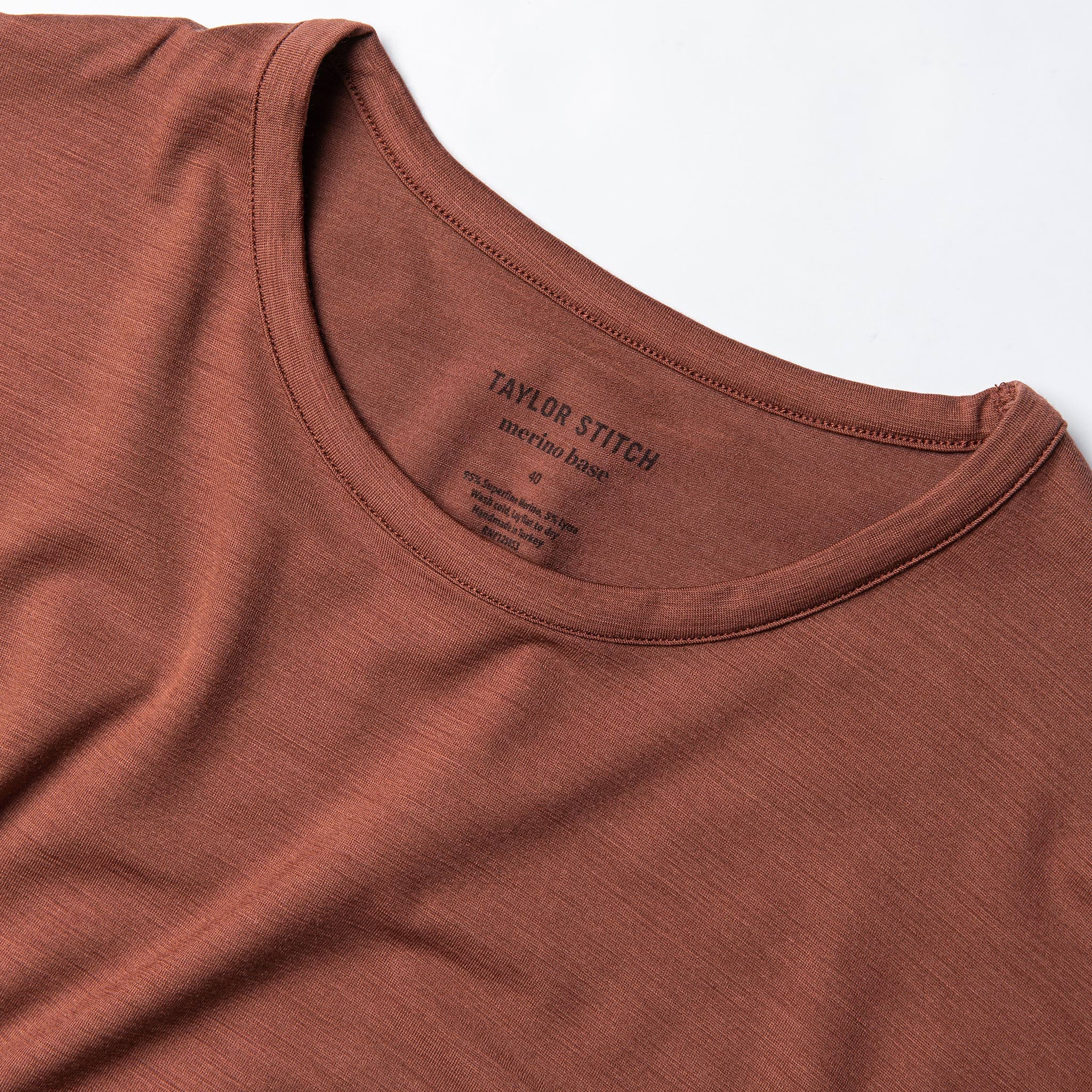 The Merino Tee in Brick Red: Alternate Image 4, Knits by Taylor Stitch