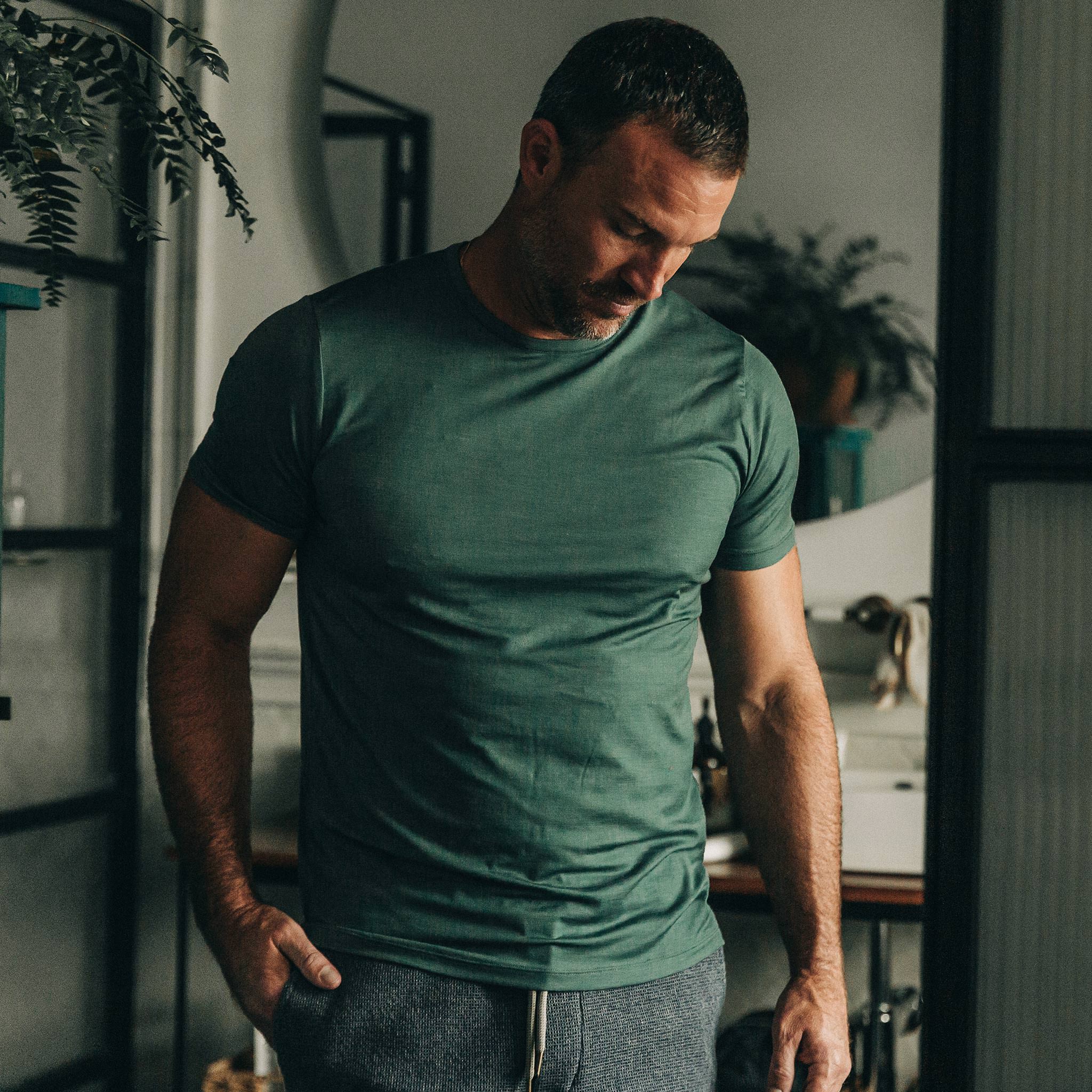 The Merino Tee in Sea Green: Alternate Image 1, Knits by Taylor Stitch