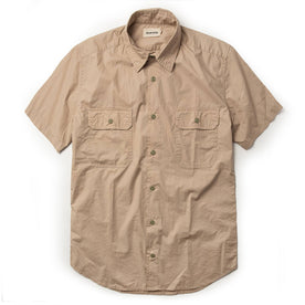 The Short Sleeve Officer Shirt in Khaki - featured image