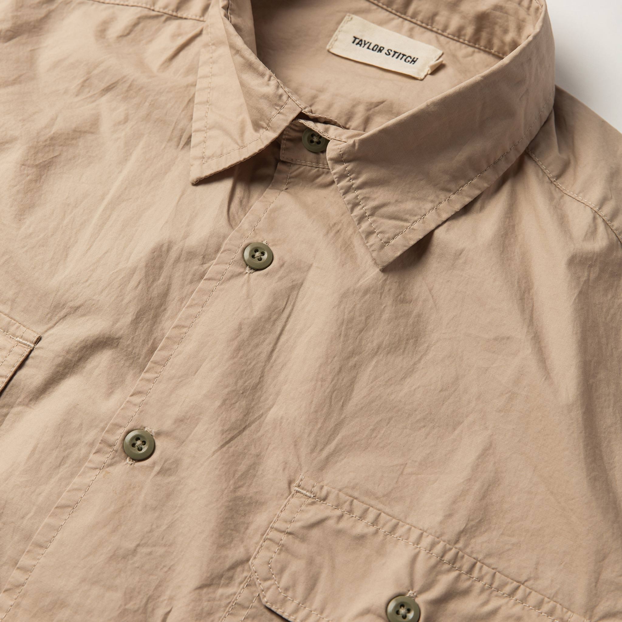 material shot of chest, Wovens by Taylor Stitch