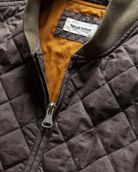 The Quilted Bomber Jacket in Espresso: Alternate Image 6, Outerwear by Taylor Stitch