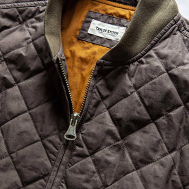 The Quilted Bomber Jacket in Espresso: Alternate Image 6