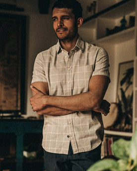 The Short Sleeve Jack in Ash Madras: Alternate Image 1, Wovens by Taylor Stitch