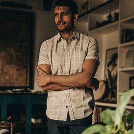 The Short Sleeve Jack in Ash Madras - featured image
