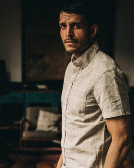 The Short Sleeve Jack in Ash Madras: Alternate Image 3, Wovens by Taylor Stitch