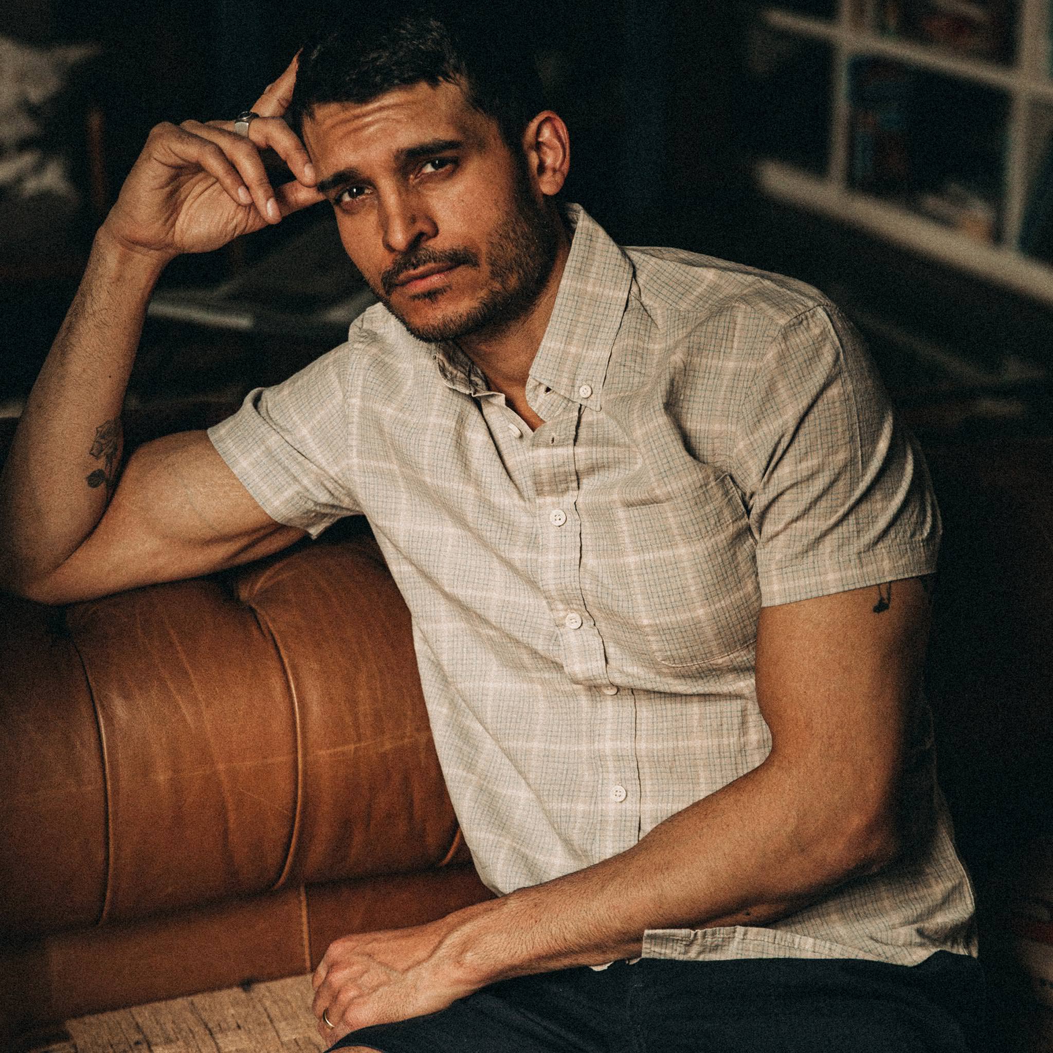 The Short Sleeve Jack in Ash Madras: Alternate Image 4, Wovens by Taylor Stitch