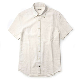 The Short Sleeve Jack in Natural Ramie Grid - featured image