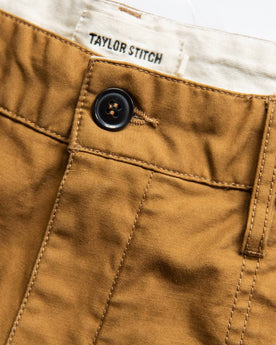 material shot of button, Shorts by Taylor Stitch