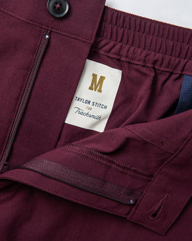 material shot of zipper, Shorts by Taylor Stitch