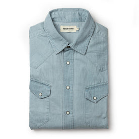 The Western Shirt in Washed Denim - featured image