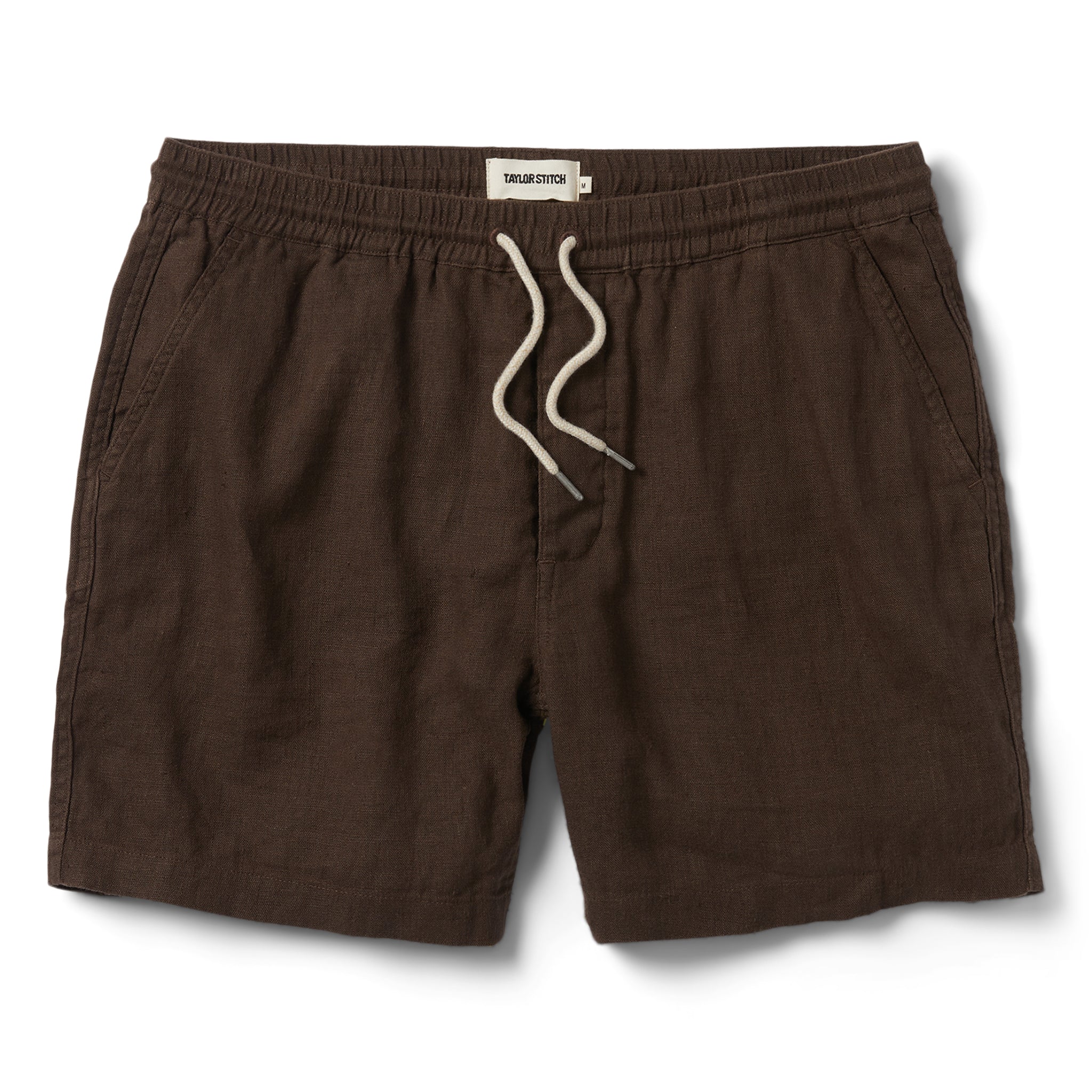 flatlay of The Apres Short in Espresso Hemp, Shorts by Taylor Stitch