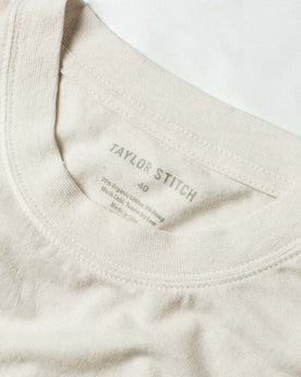 material shot of The Cotton Hemp Tee in Hate-Free, Knits by Taylor Stitch