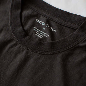 material shot of the collar on The Cotton Hemp Tee in Unite