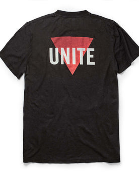 flatlay of The Cotton Hemp Tee in Unite, shown from the back, Knits by Taylor Stitch