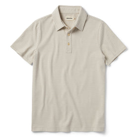 The Heavy Bag Polo in Natural and Oatmeal Stripe - featured image
