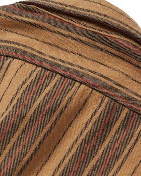 material shot of the back of The Ledge Shirt in Sunset Stripe, Wovens by Taylor Stitch