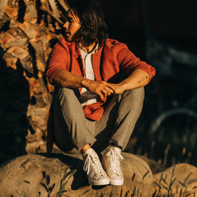 The Ojai Jacket in Rust Hemp - featured image