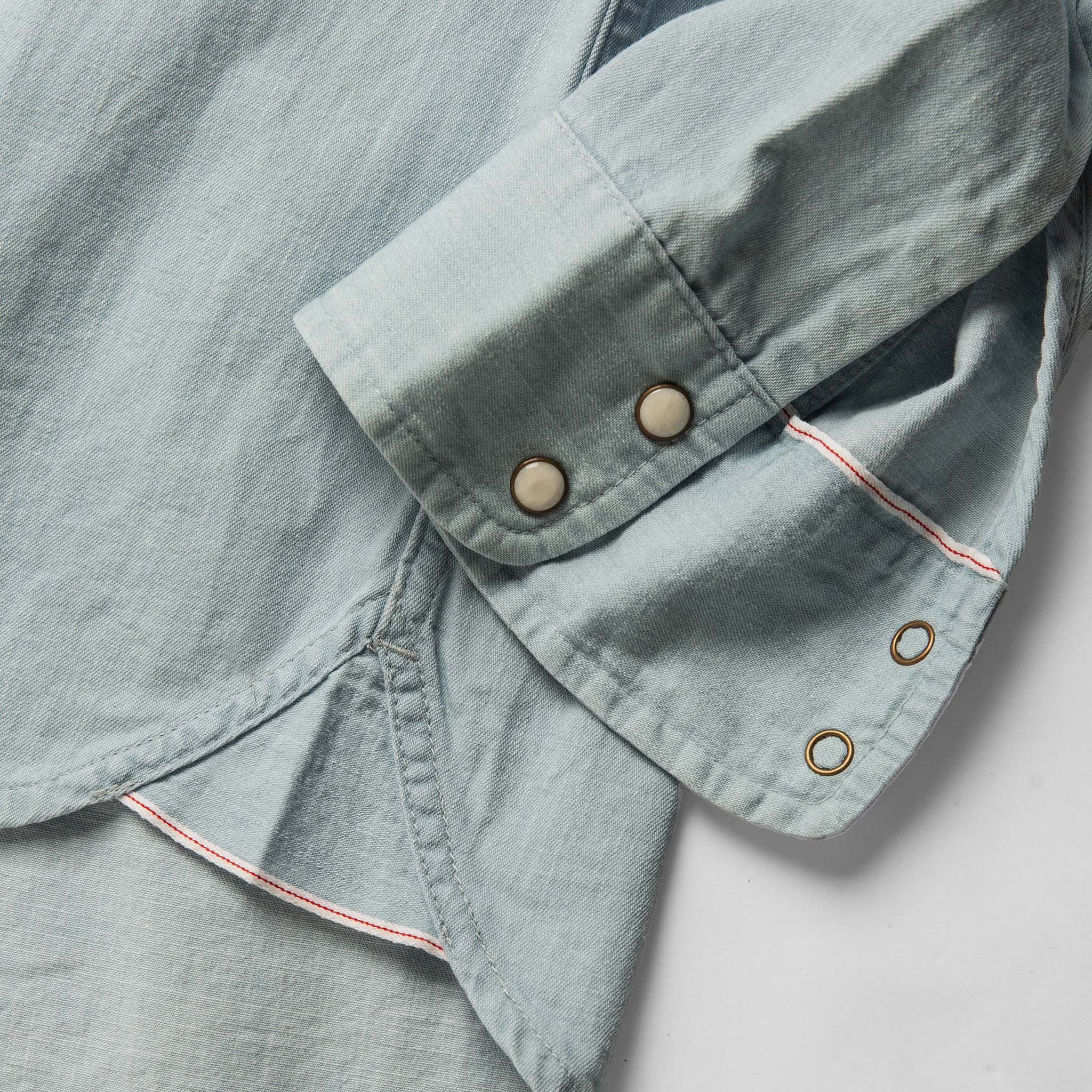 The Embroidered Western Shirt in Washed Selvage | Taylor Stitch