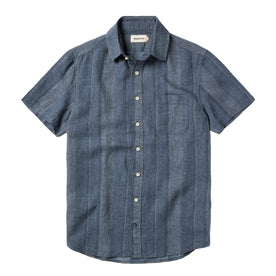 flatlay of The Short Sleeve California in Dusk Stripe
