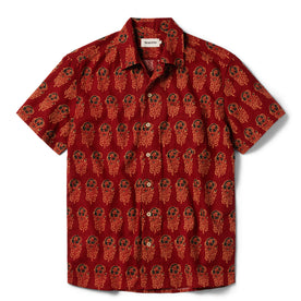 The Short Sleeve Hawthorne in Rust Floral - featured image