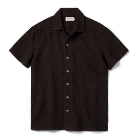 The Short Sleeve Hawthorne in Espresso Pickstitch Waffle - featured image