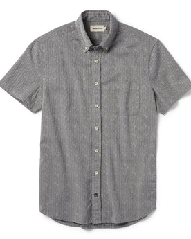 flatlay of The Short Sleeve Jack in Ash Floral, Wovens by Taylor Stitch