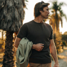 The Short Sleeve Fillmore Crew in Walnut - featured image