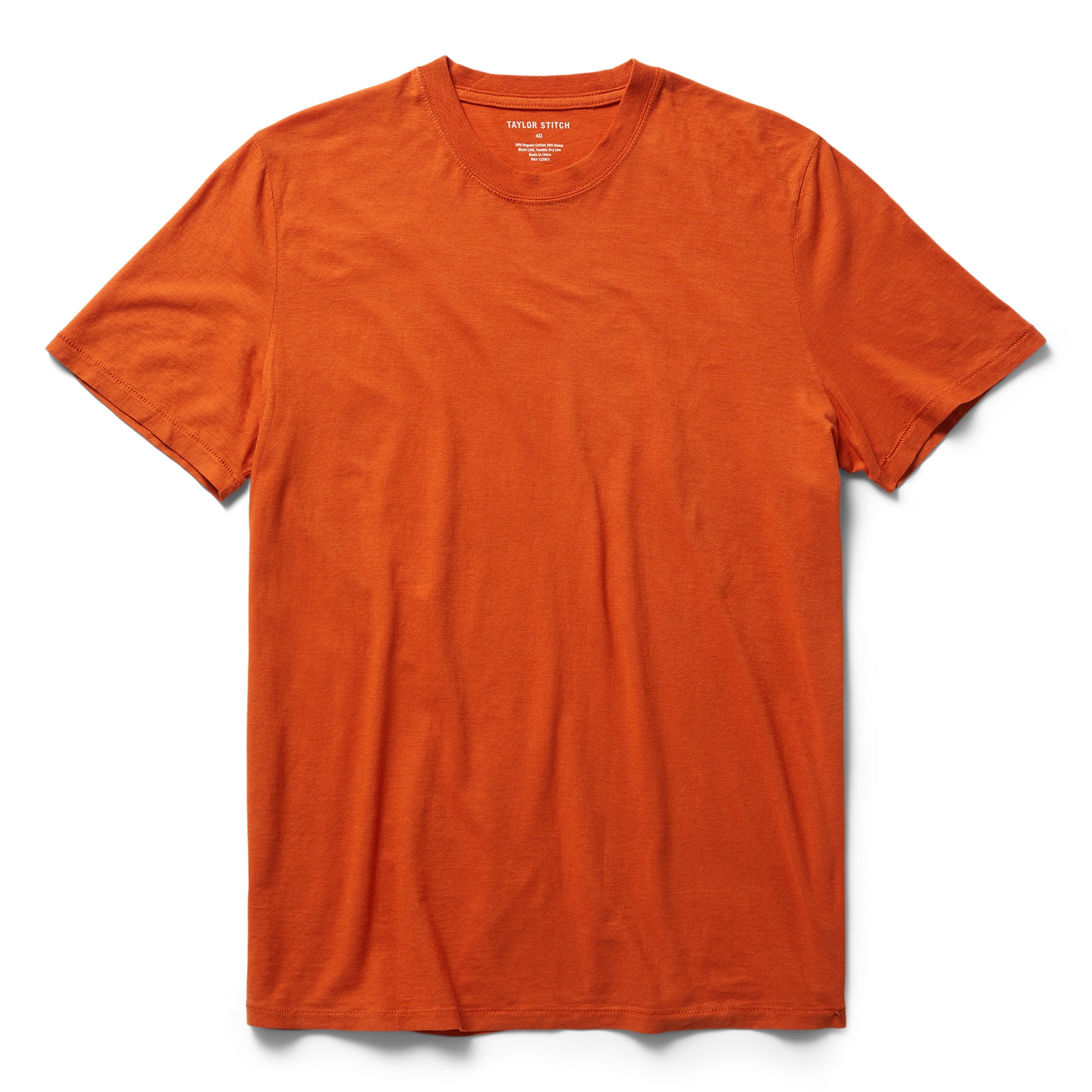 flatlay of The Cotton Hemp Tee in Monarch, Knits by Taylor Stitch