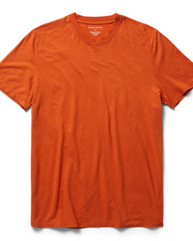 flatlay of The Cotton Hemp Tee in Monarch, Knits by Taylor Stitch