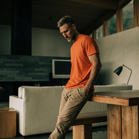 The Cotton Hemp Tee in Monarch - featured image