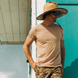 The Cotton Hemp Tee in Khaki - featured image